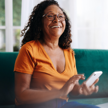 Woman Phone Smiling